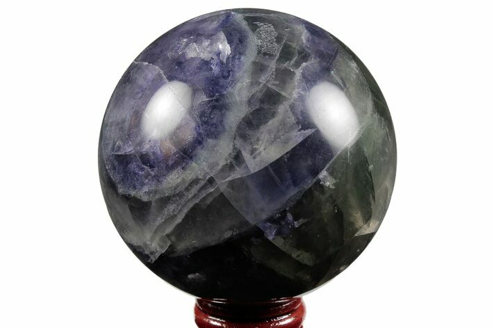 Colorful, Banded Fluorite Sphere - China #190806